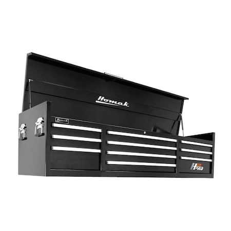 Homak 72in H2Pro Series 10 Drw Top Chest - Black BK02010720